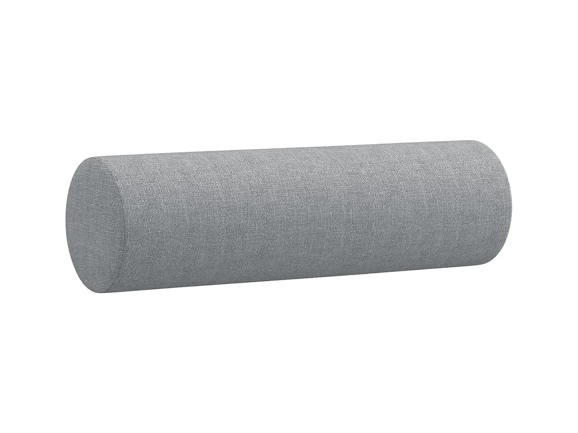 Ensemble de canapés 2 pcs coussins gris clair tissu