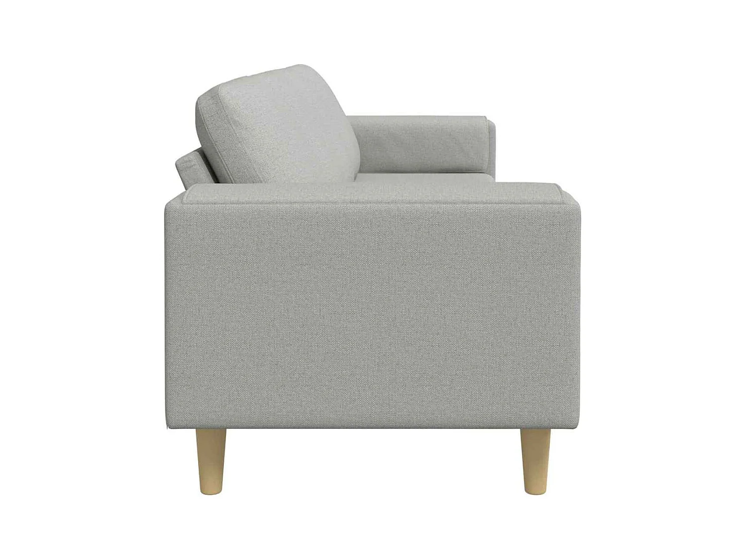 Set di divani in tessuto grigio nuvola