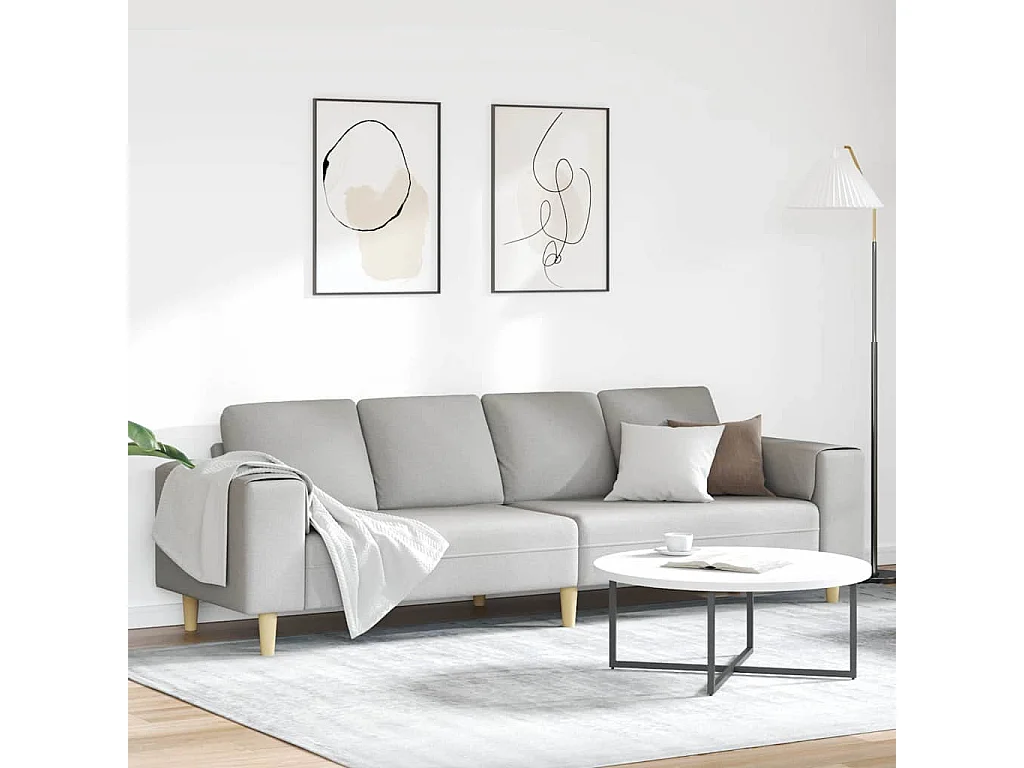 Ensemble de Canapés Gris nuage tissu