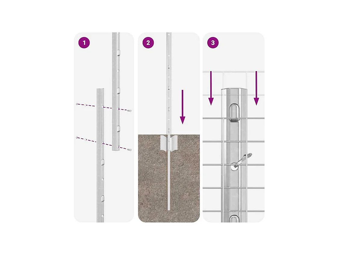 3-delige bankstel met kussens Crèmestof