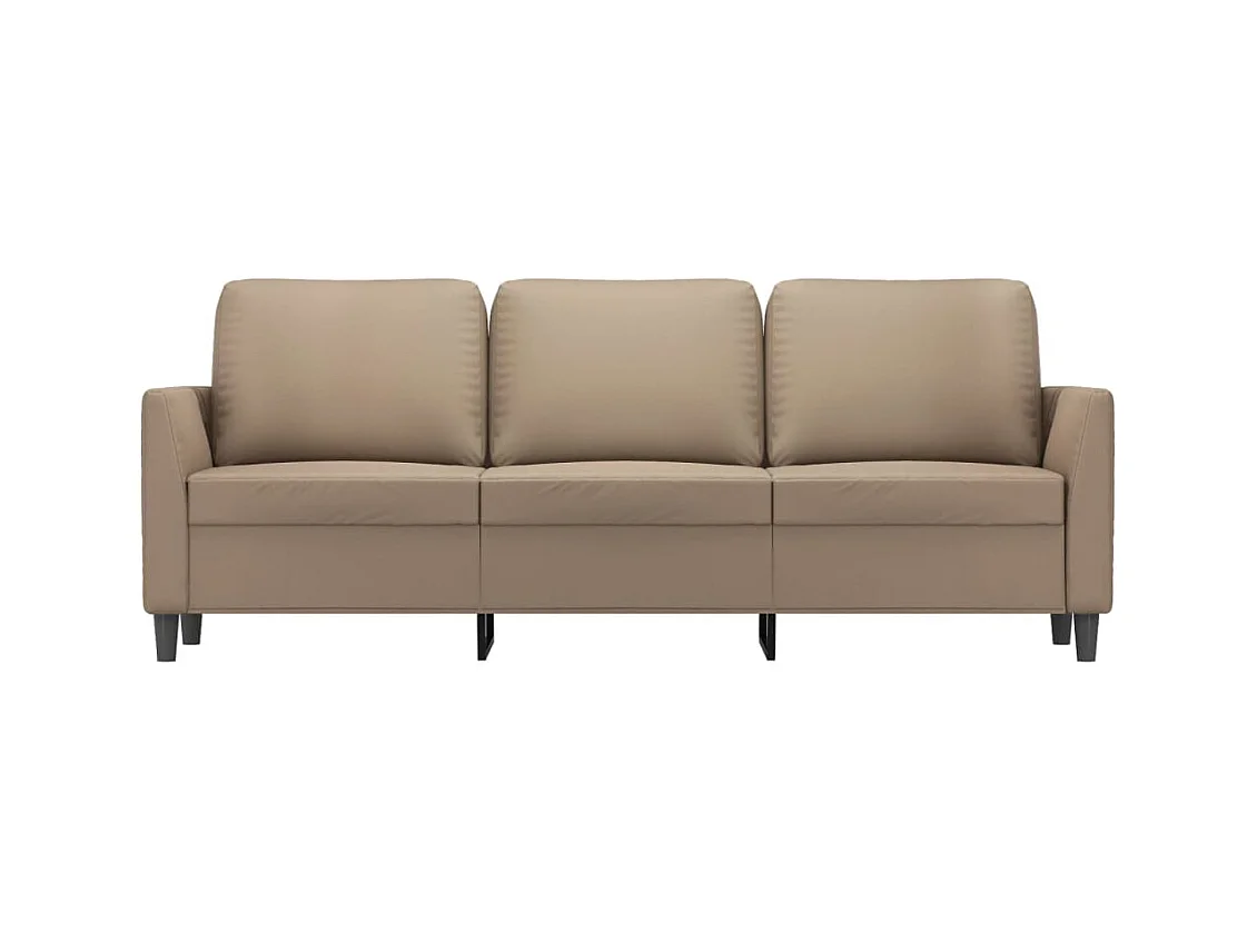 Canapé à 3 places Cappuccino 180 cm Similicuir