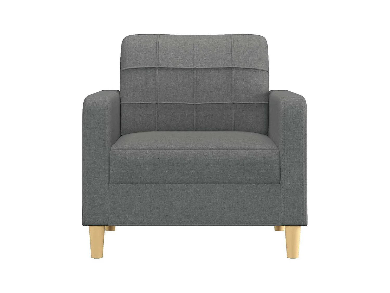 Donkergrijze fauteuil 60 cm stof