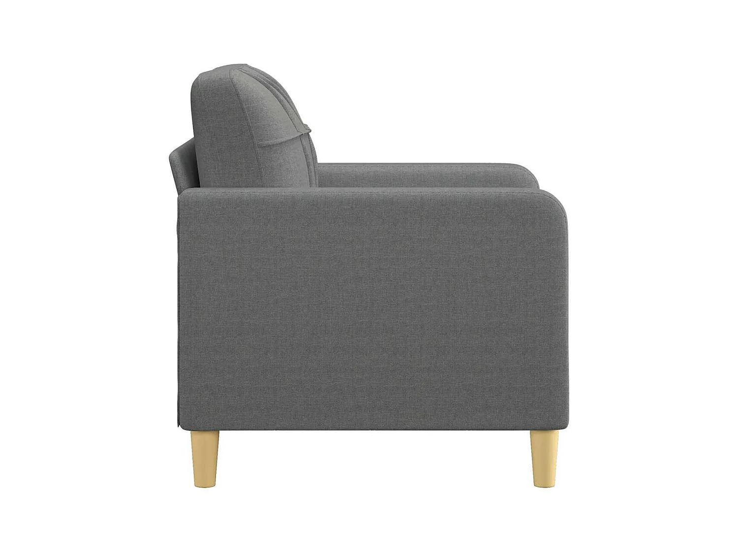 Donkergrijze fauteuil 60 cm stof