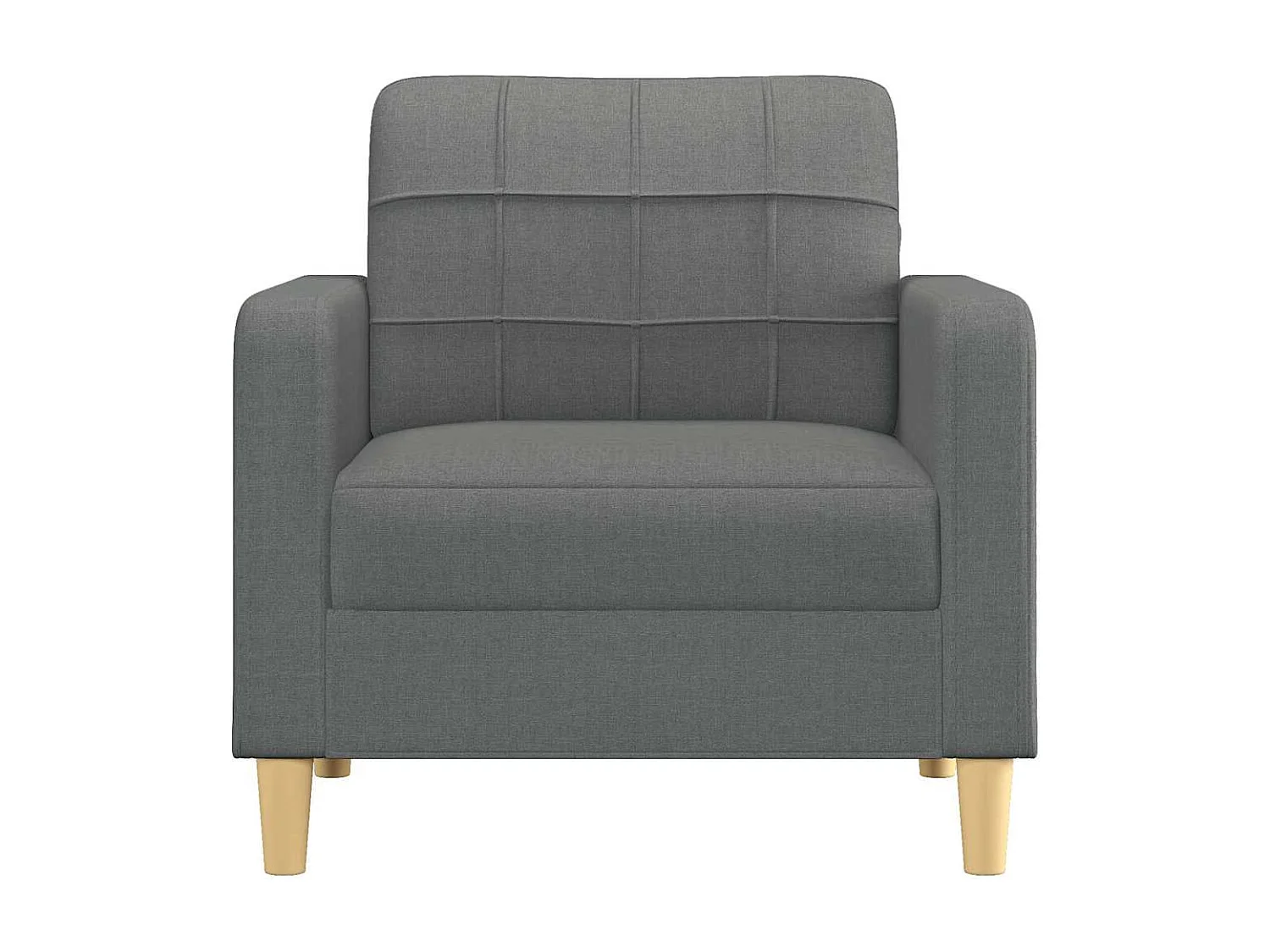 Sillón Gris Oscuro 60 cm Tela