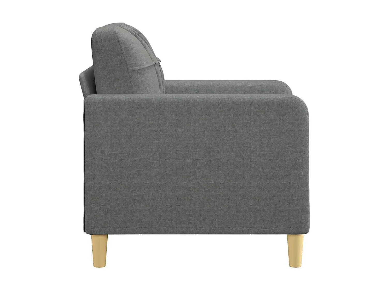 Sillón Gris Oscuro 60 cm Tela