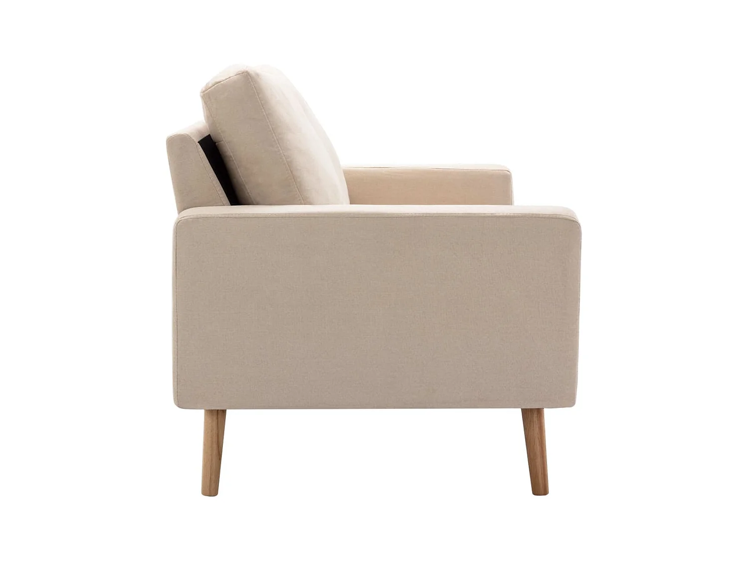 2-zitsbank crème stof