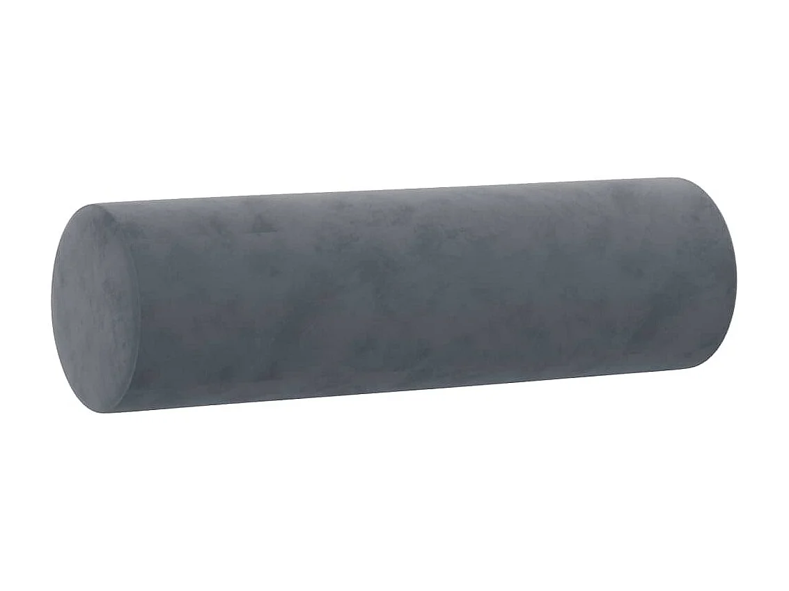 Set di divani a 3 pezzi con cuscini in velluto grigio scuro