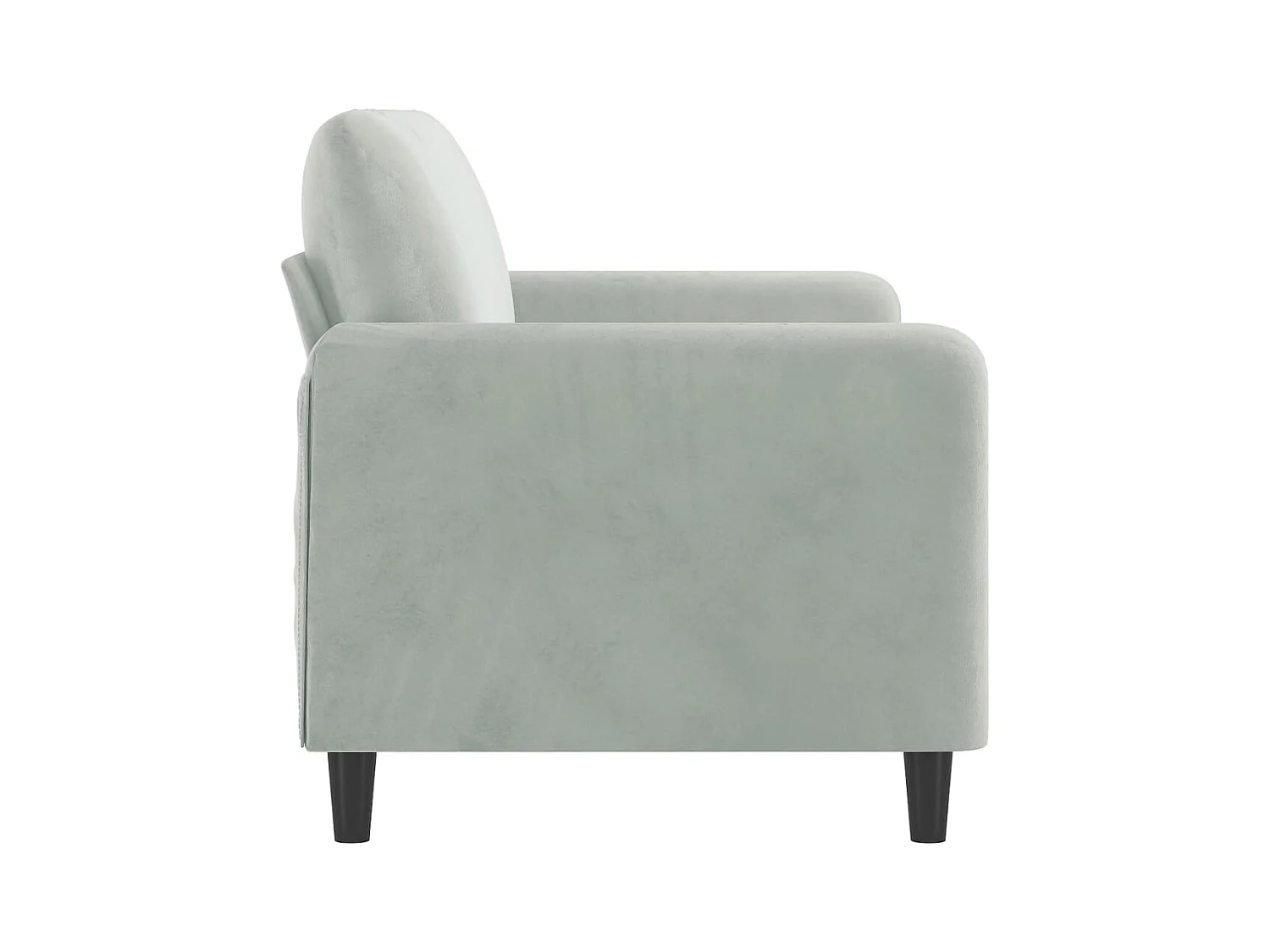 2-zitsbank Lichtgrijs 140 cm Fluweel