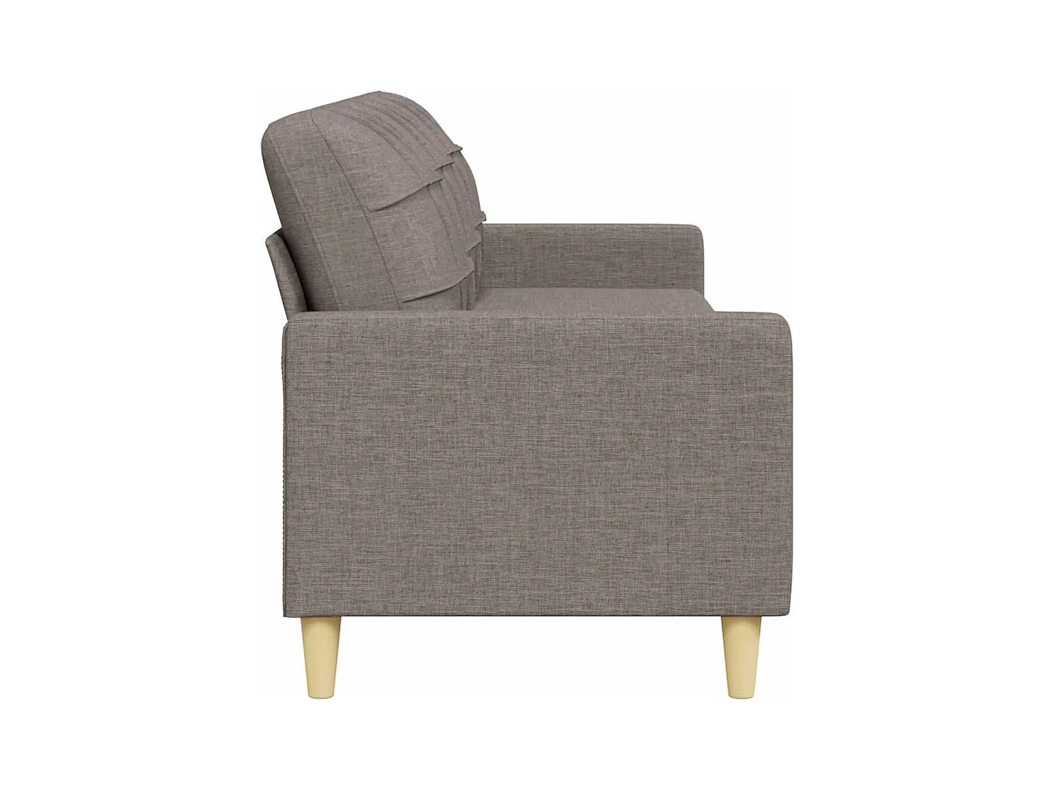 Sofá 3 plazas Taupe 210 cm Tela