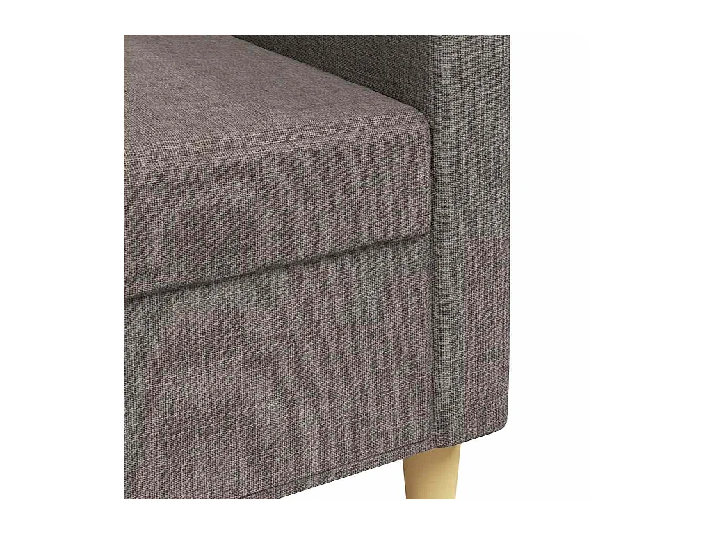 Sofá 3 plazas Taupe 210 cm Tela