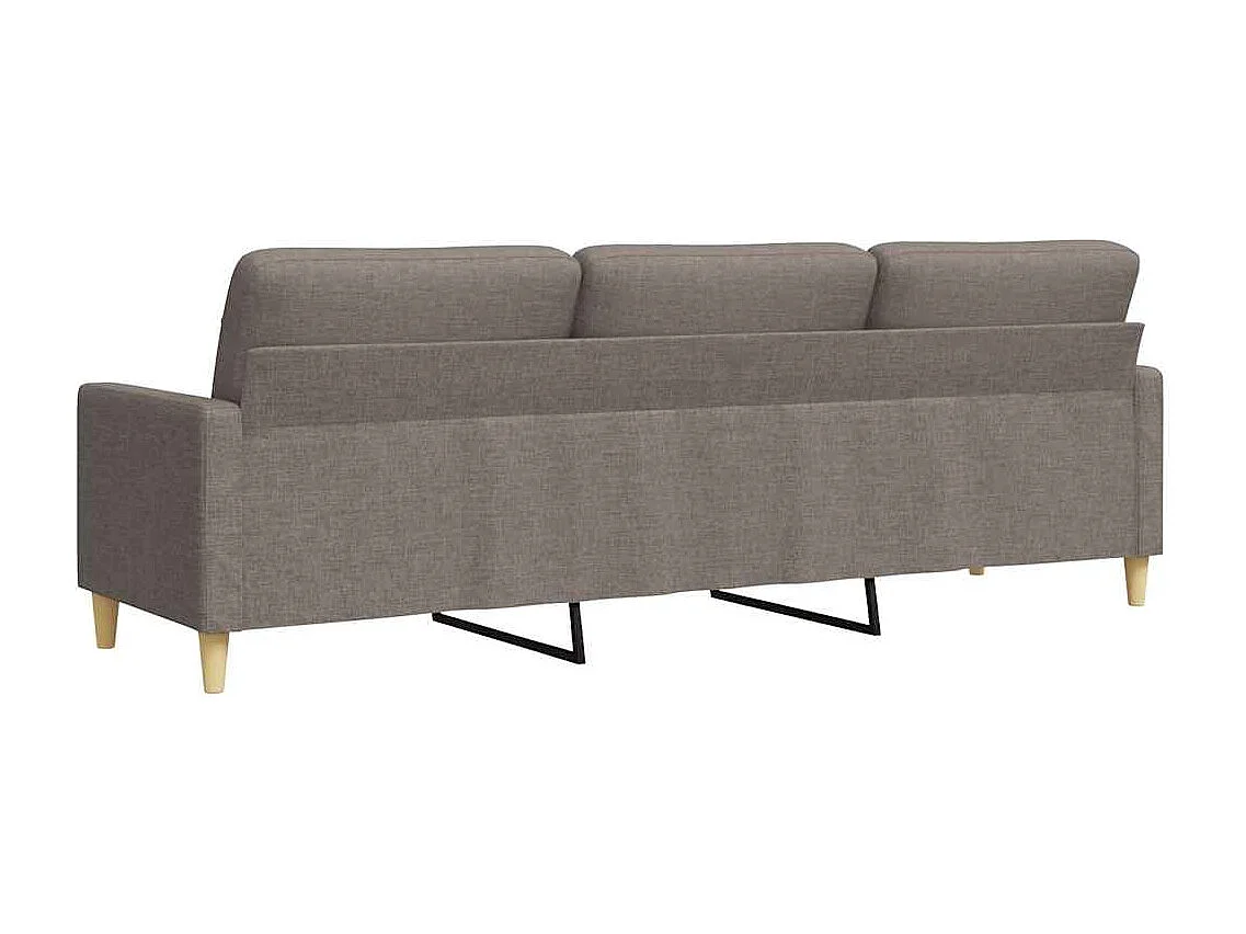 Sofá 3 plazas Taupe 210 cm Tela