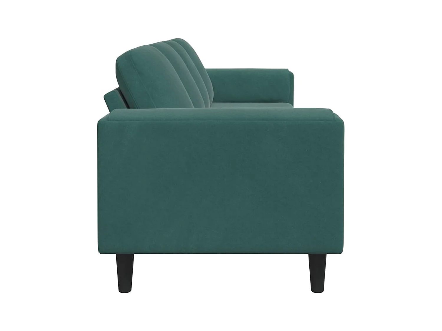 Conjunto de sofá de terciopelo verde oscuro