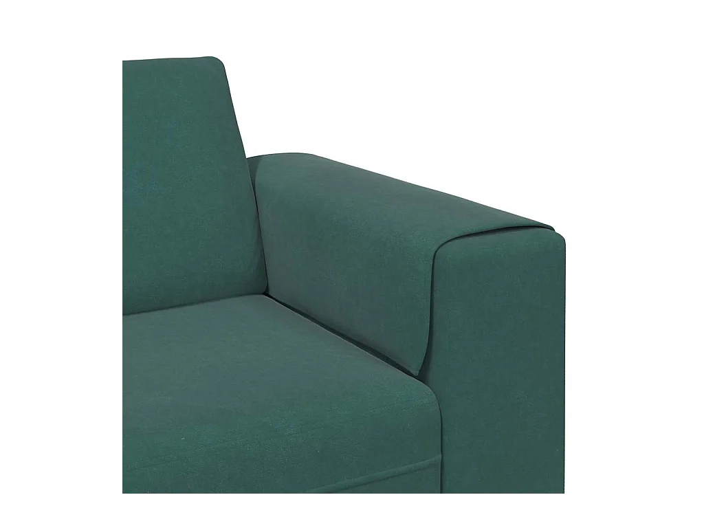 Conjunto de sofá de terciopelo verde oscuro