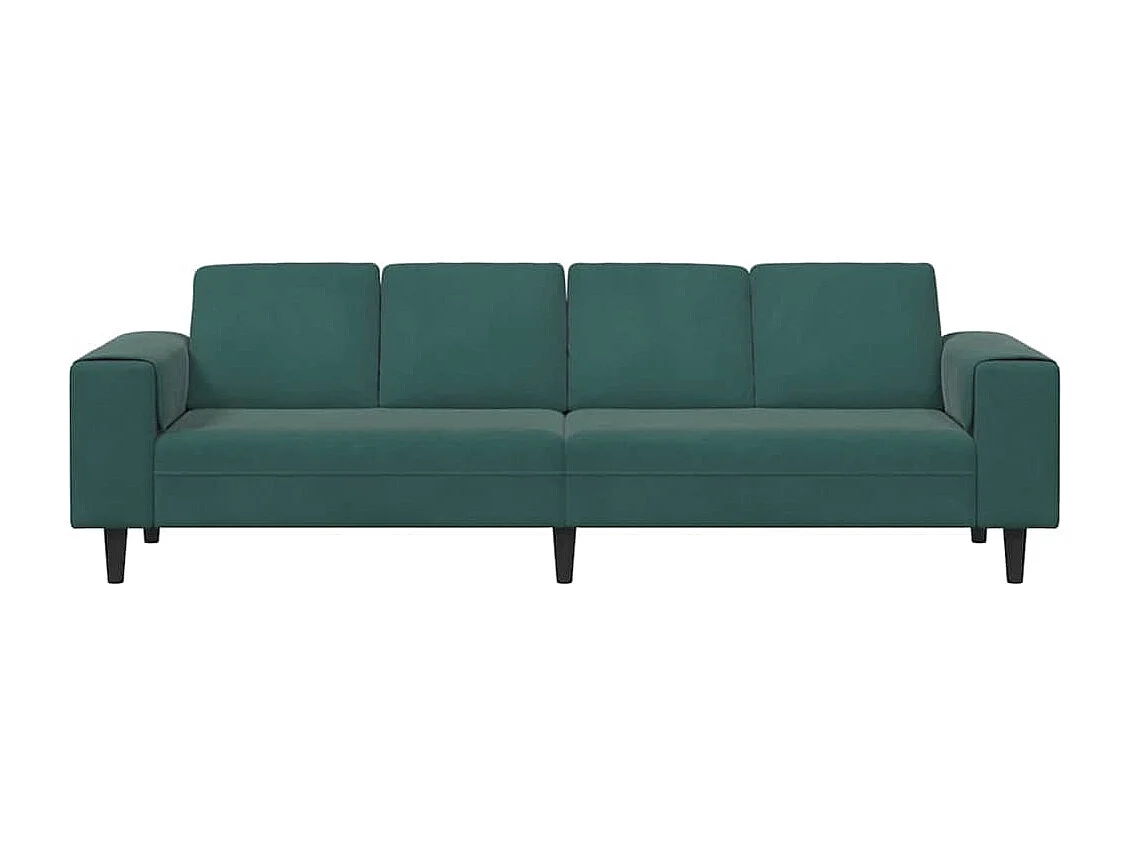 Ensemble de Canapés Vert foncé Velours