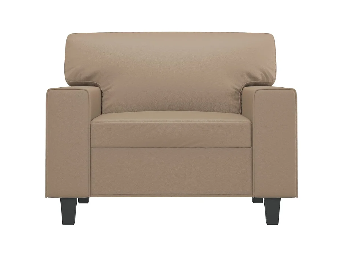 Cappuccino fauteuil 60 cm Kunstleer