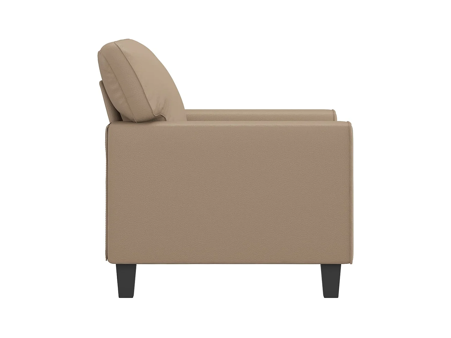 Cappuccino fauteuil 60 cm Kunstleer