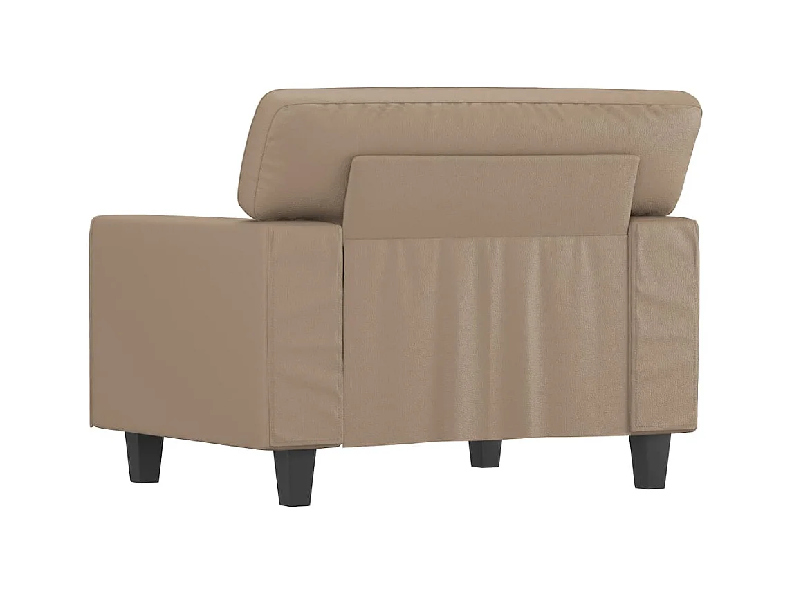 Cappuccino fauteuil 60 cm Kunstleer