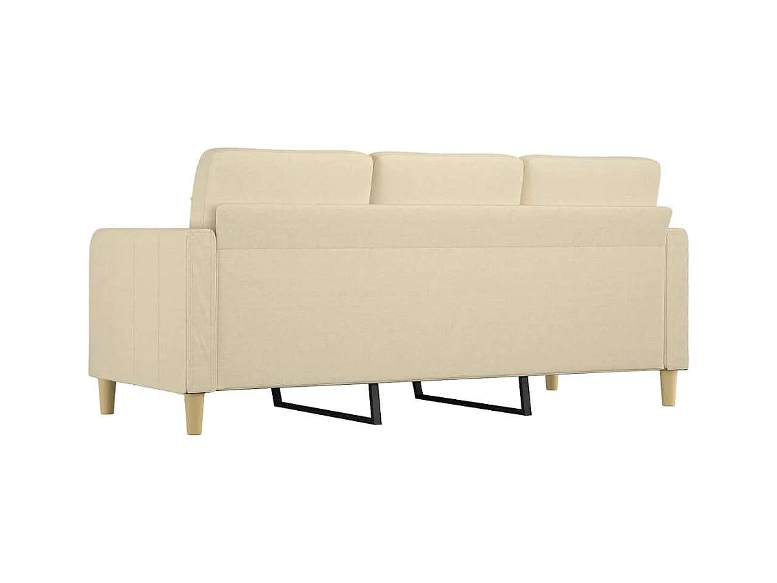 3-zitsbank Crème 180 cm Stof