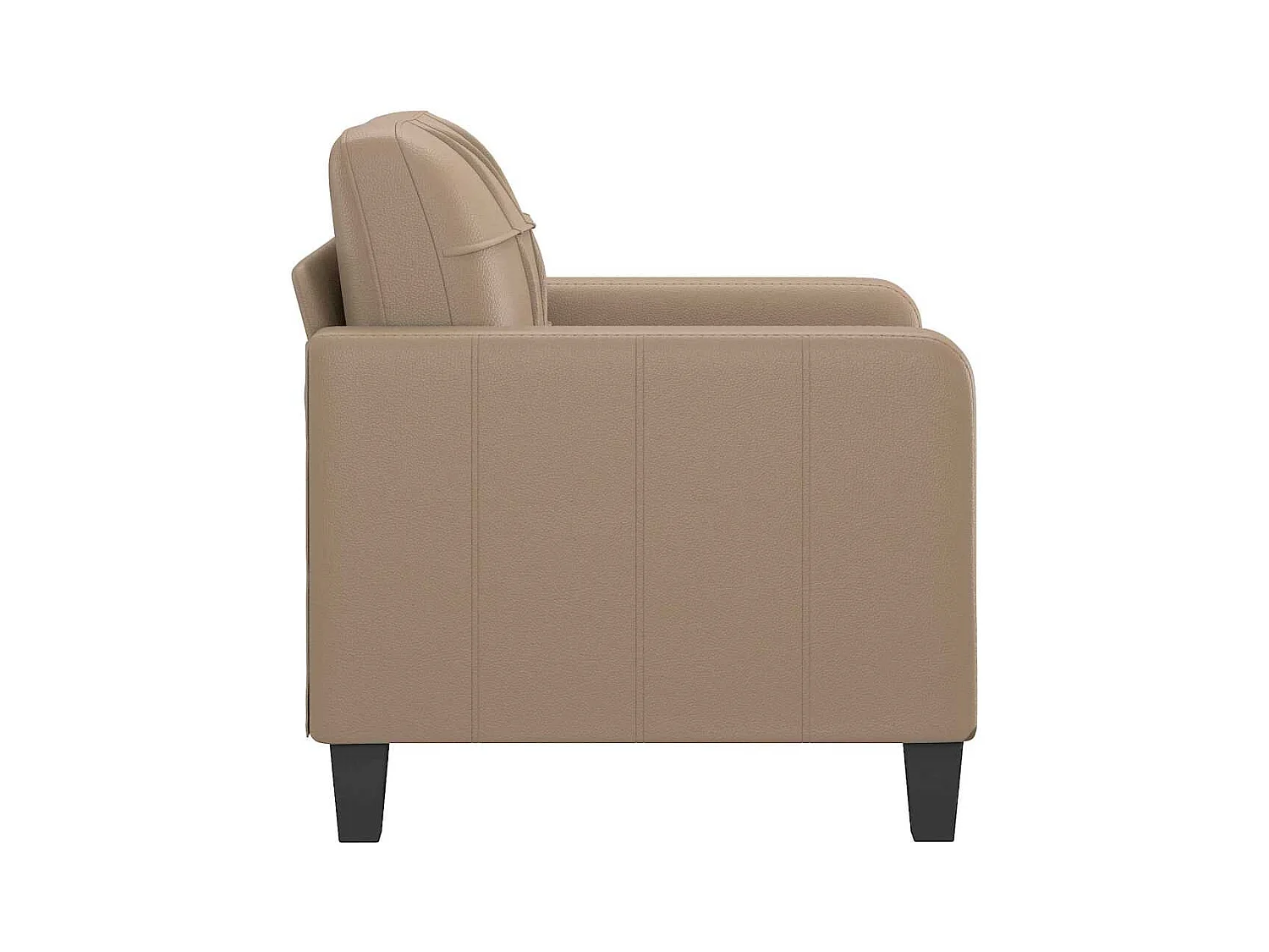 Cappuccino fauteuil 60 cm Kunstleer