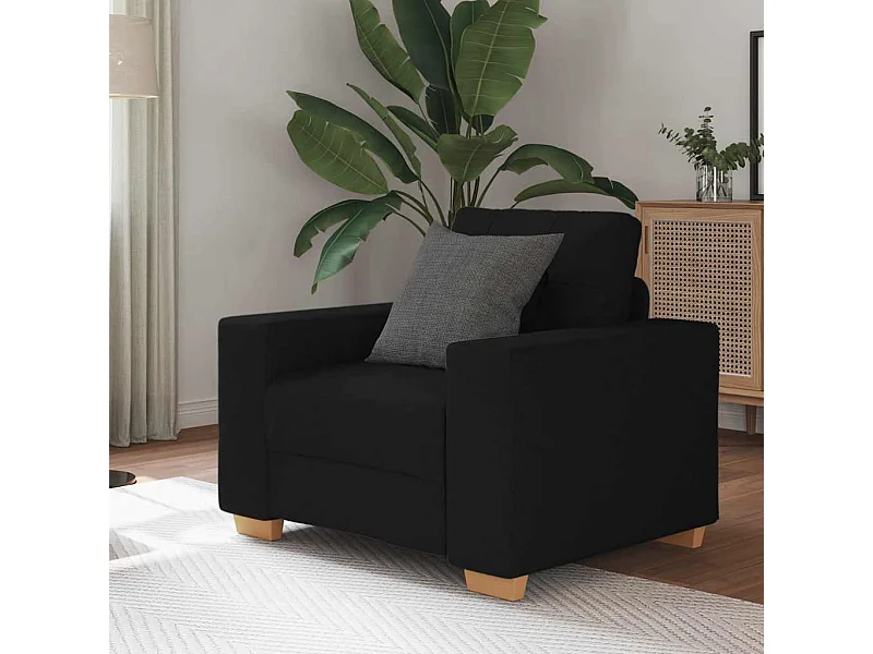 Fauteuil Noir 60 cm Tissu