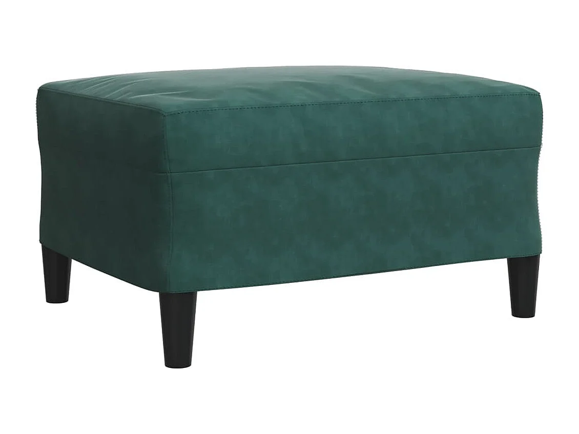 Conjunto de sofá de 3 piezas con cojines Terciopelo Verde Oscuro