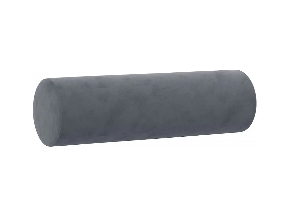 Conjunto de sofá de 4 piezas con cojines de terciopelo gris oscuro