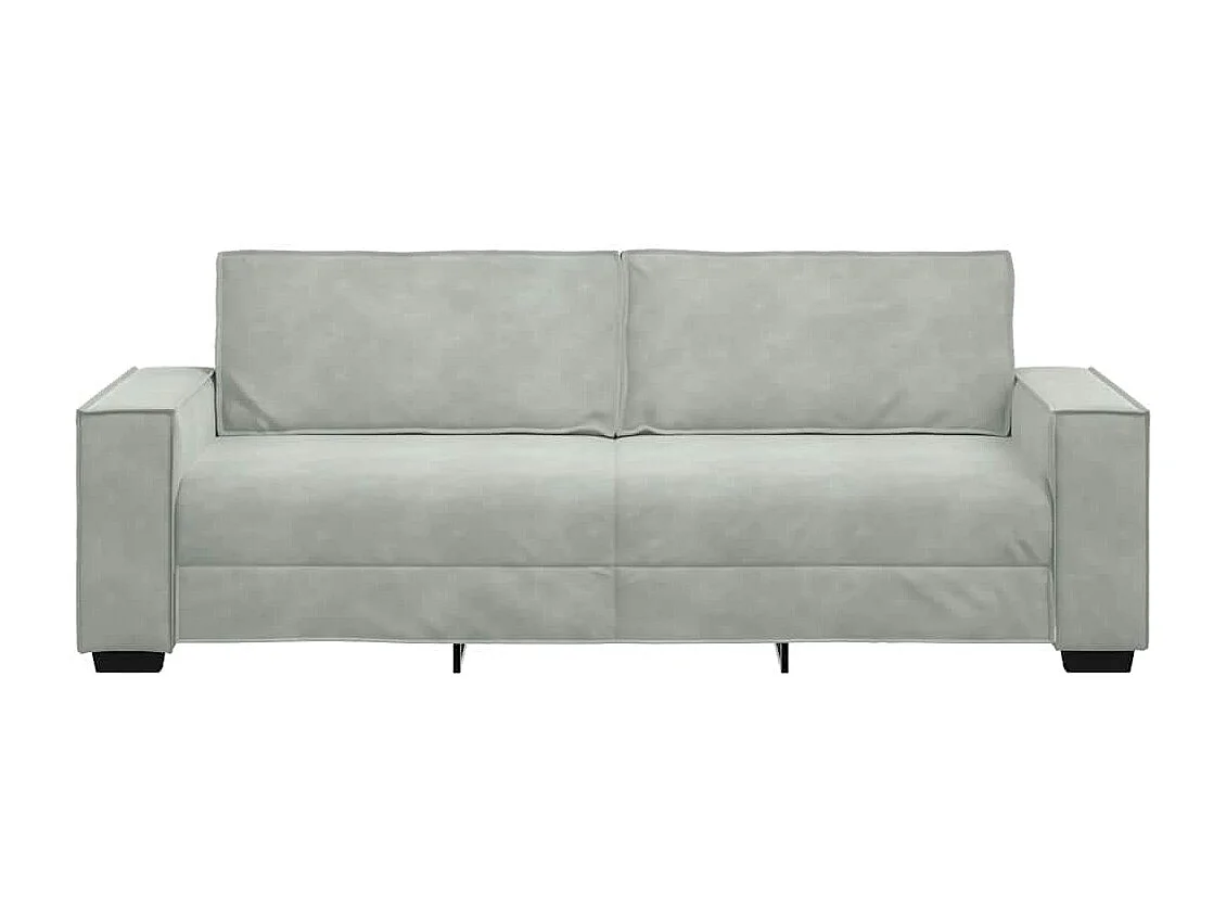 3-zitsbank Lichtgrijs 180 cm Fluweel