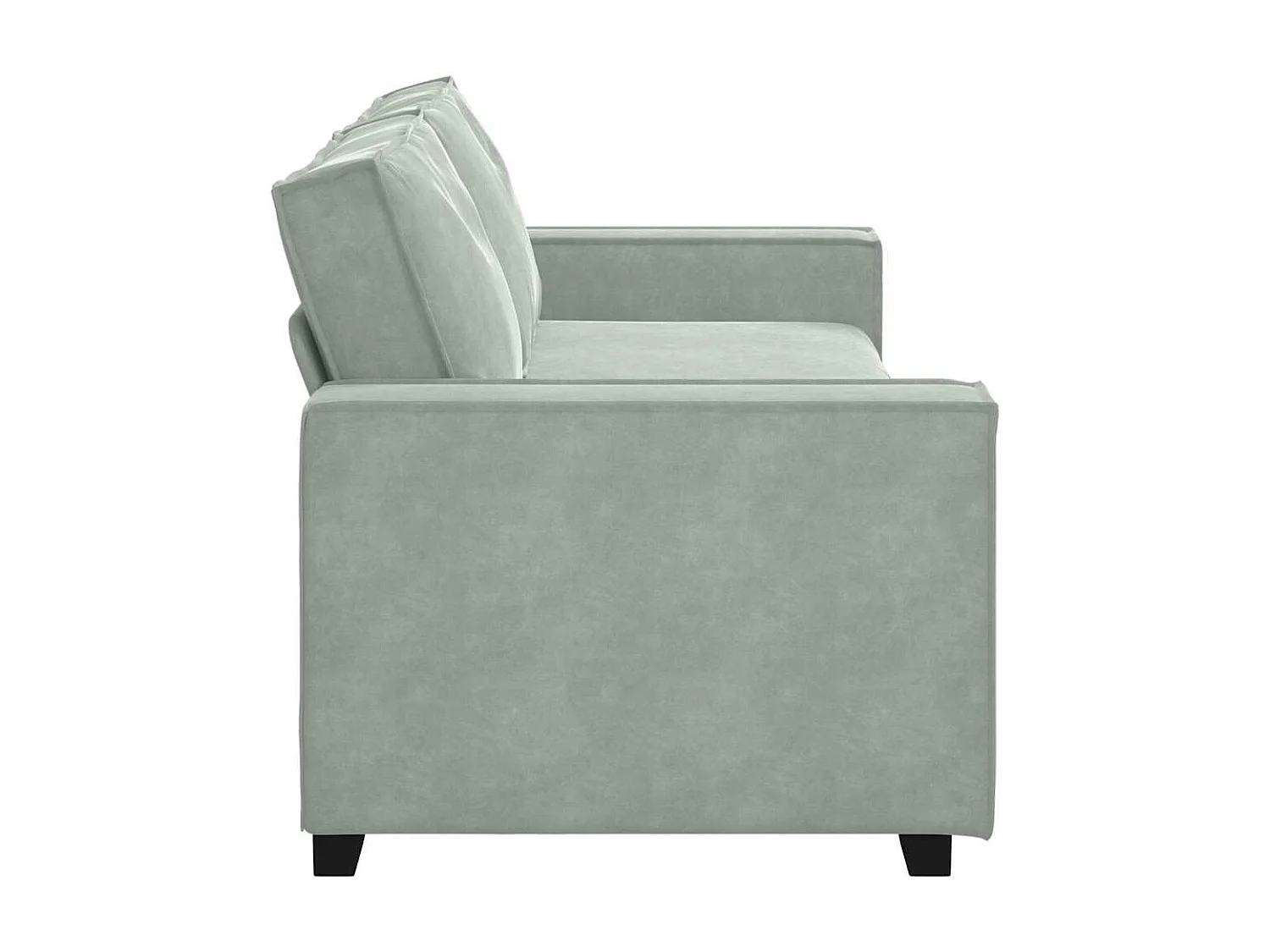 3-zitsbank Lichtgrijs 180 cm Fluweel