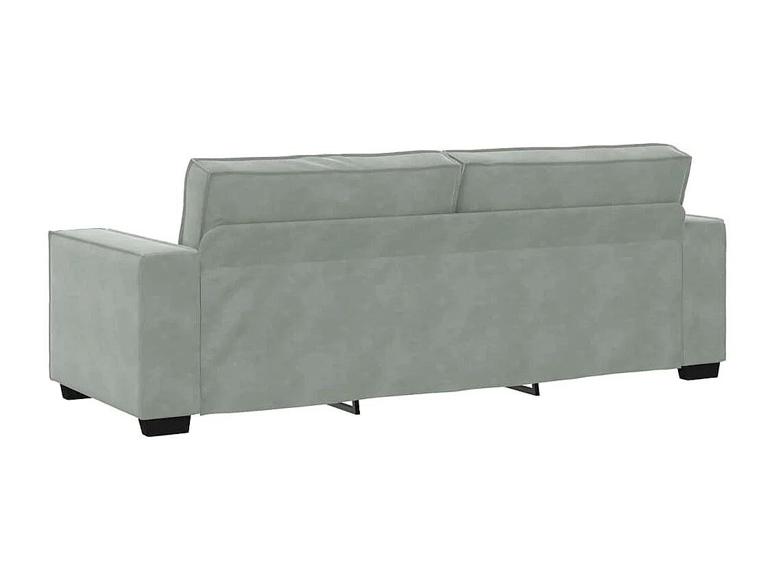 3-zitsbank Lichtgrijs 180 cm Fluweel