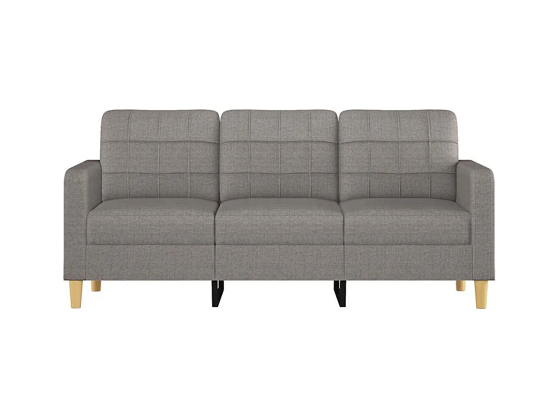 3-Sitzer-Sofa Taupe 180 cm Stoff