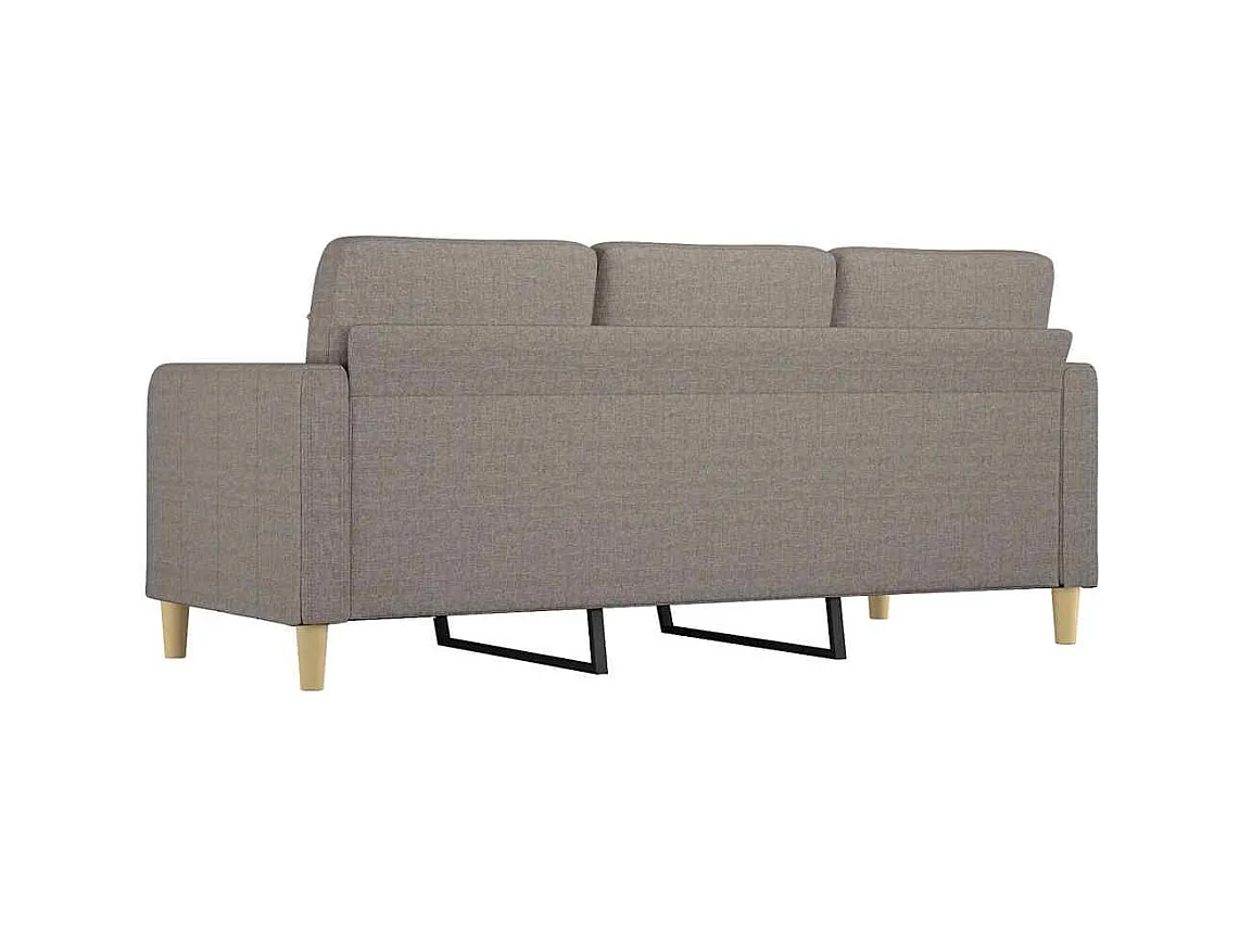 3-Sitzer-Sofa Taupe 180 cm Stoff