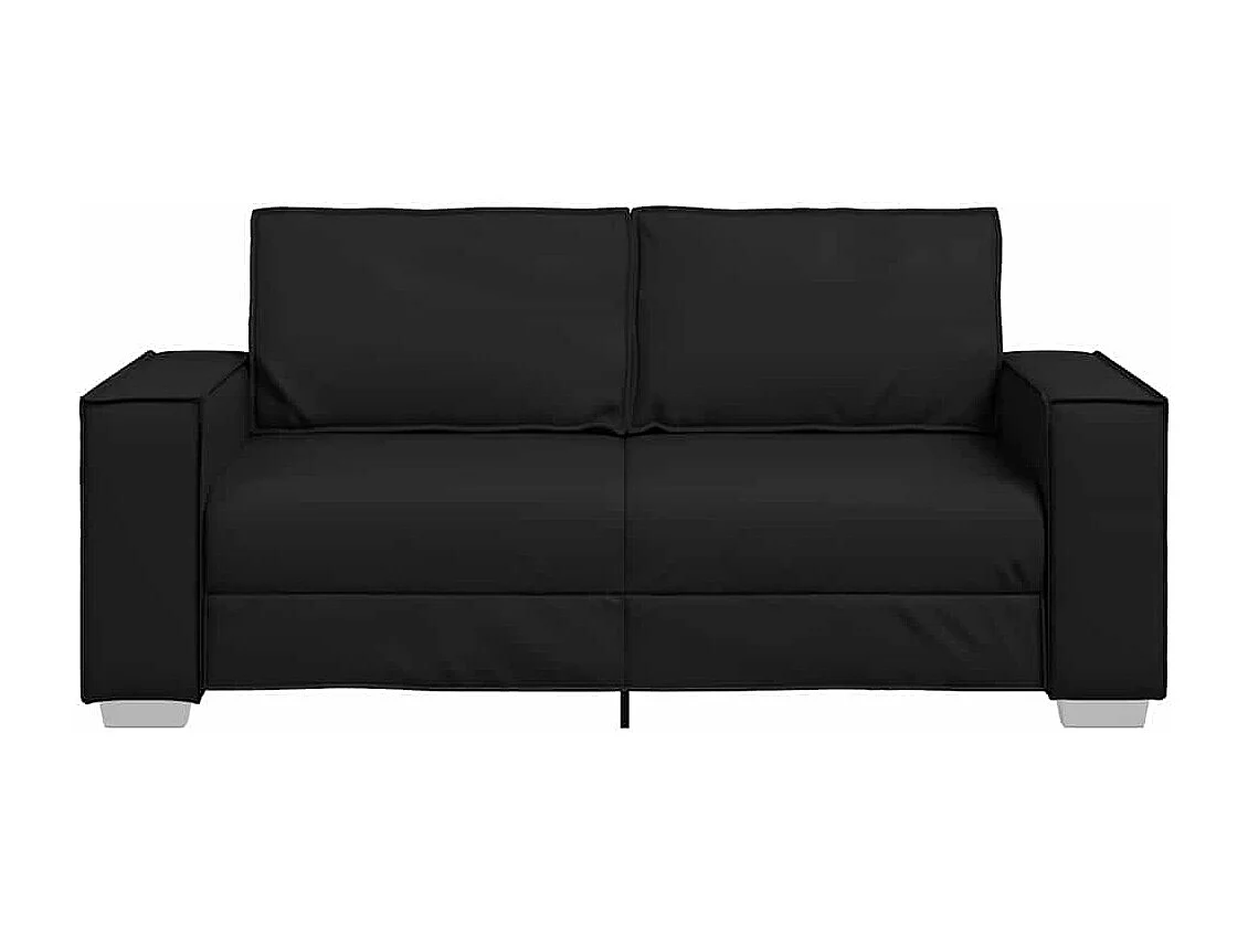 Zwarte fauteuil 180 x 78 x 84 cm Kunstleer