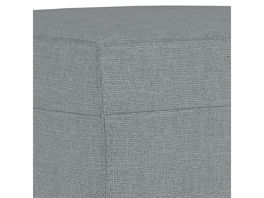 Set di divani 3 pezzi con cuscini in tessuto grigio chiaro