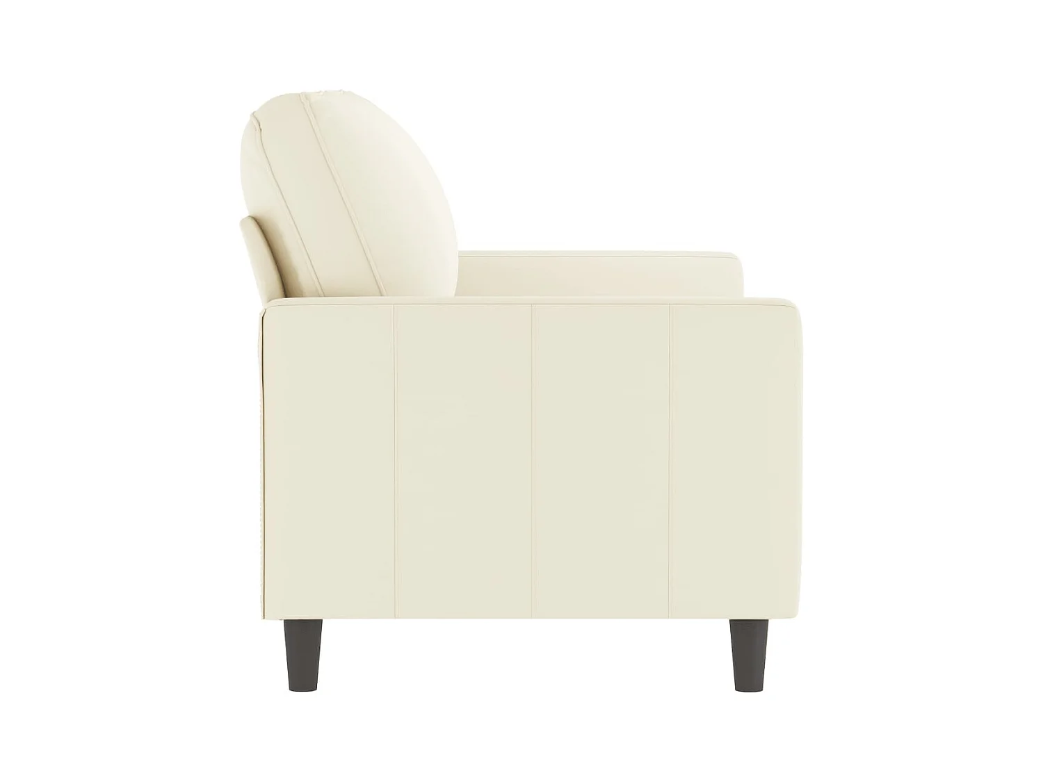 Sofá 2 plazas Crema 120 cm Terciopelo