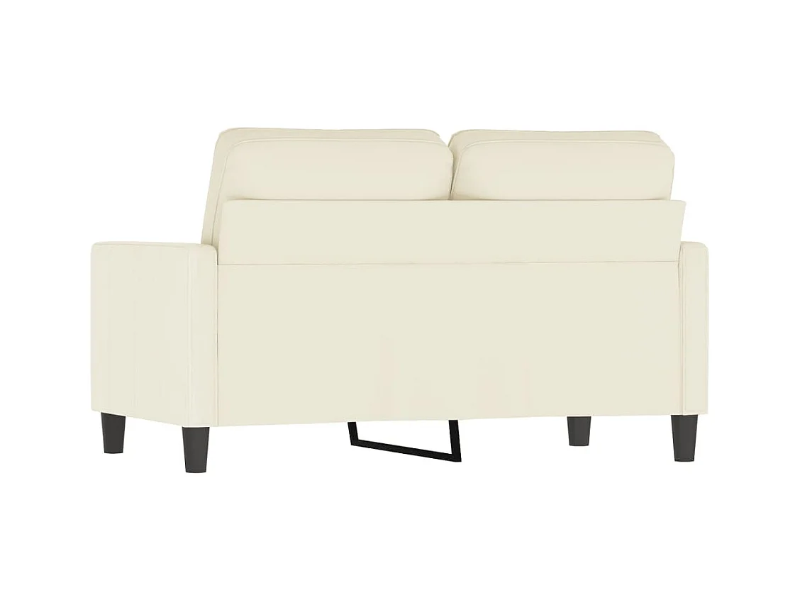 Sofá 2 plazas Crema 120 cm Terciopelo