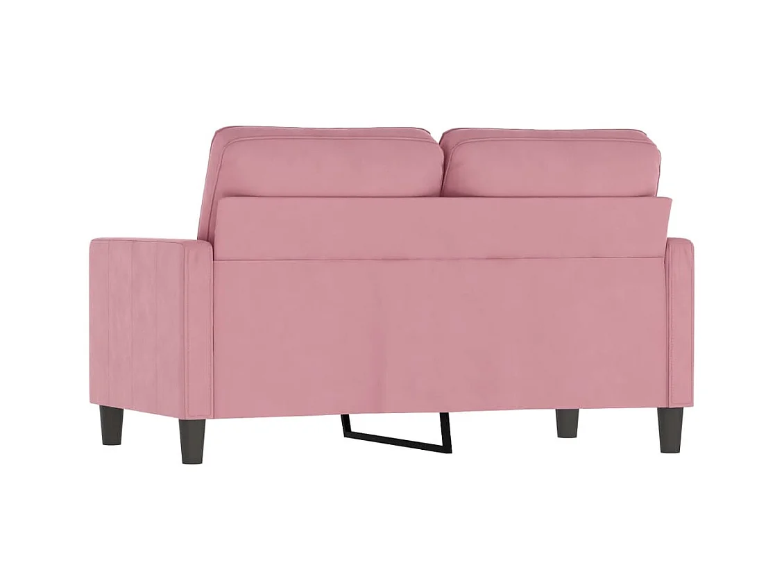 Divano 2 posti Rosa 120 cm Velluto