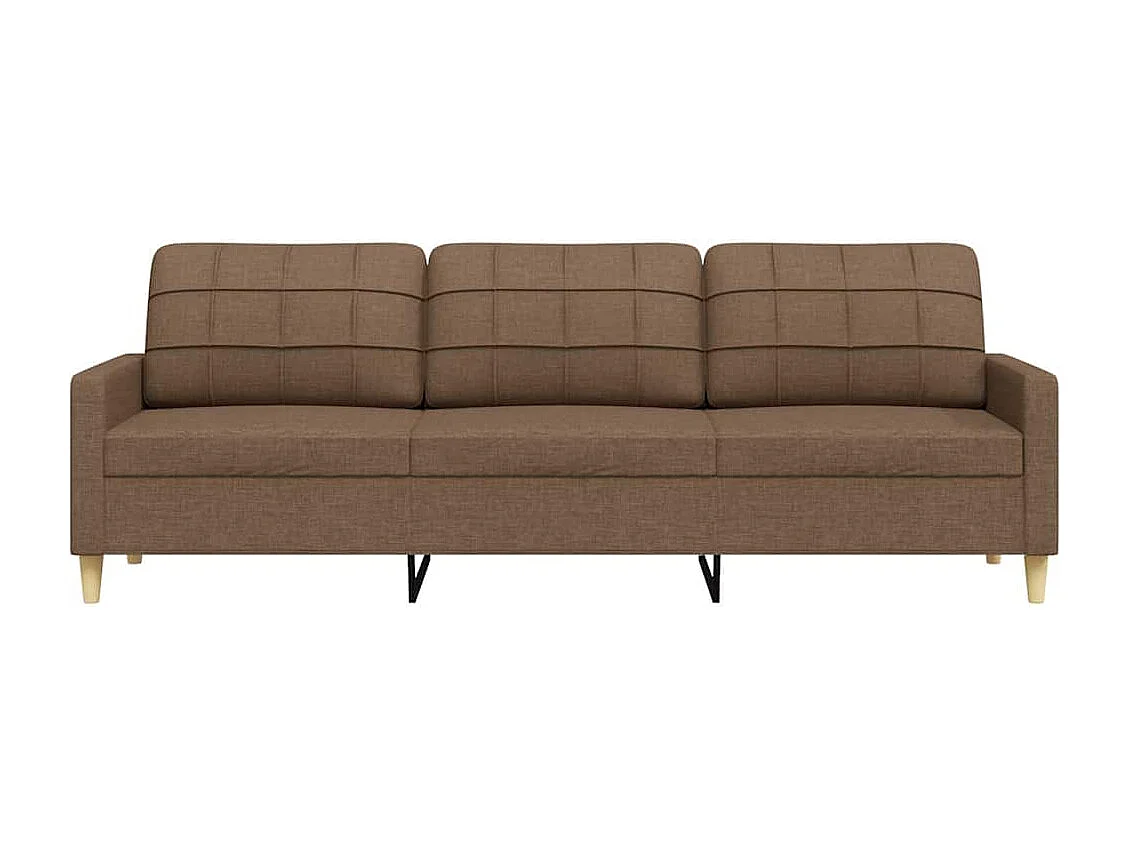 3-zitsbank Bruin 210 cm Stof