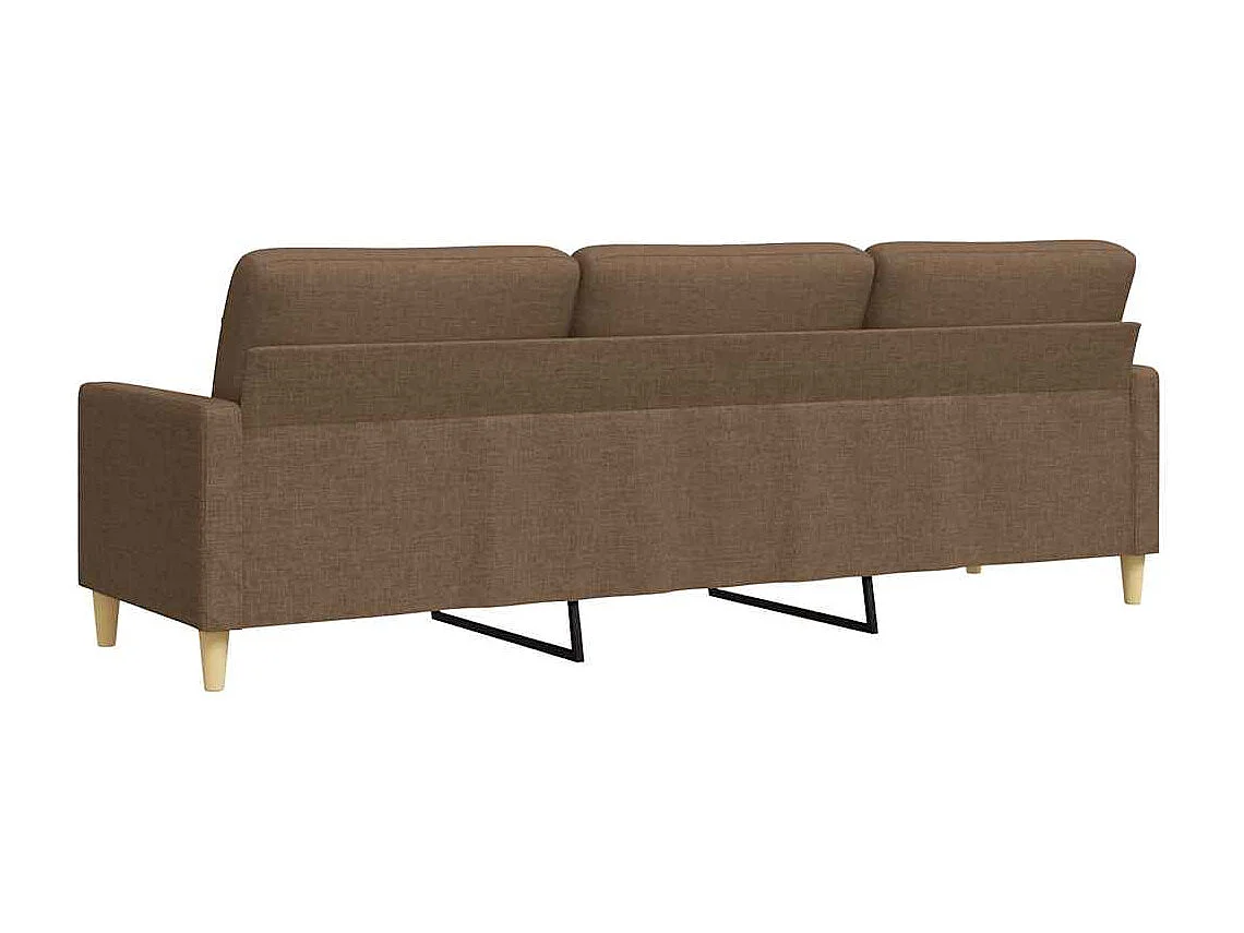 3-zitsbank Bruin 210 cm Stof