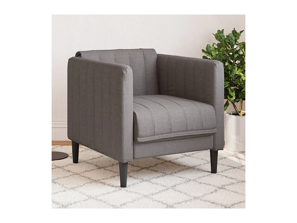 Taupe stoffen fauteuil