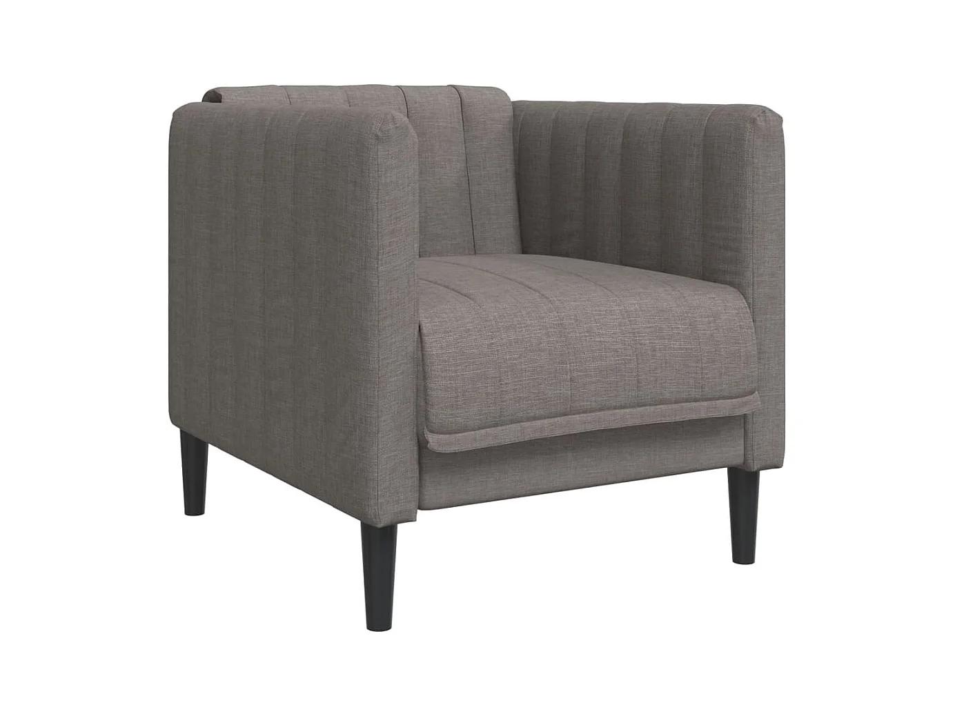 Taupe stoffen fauteuil