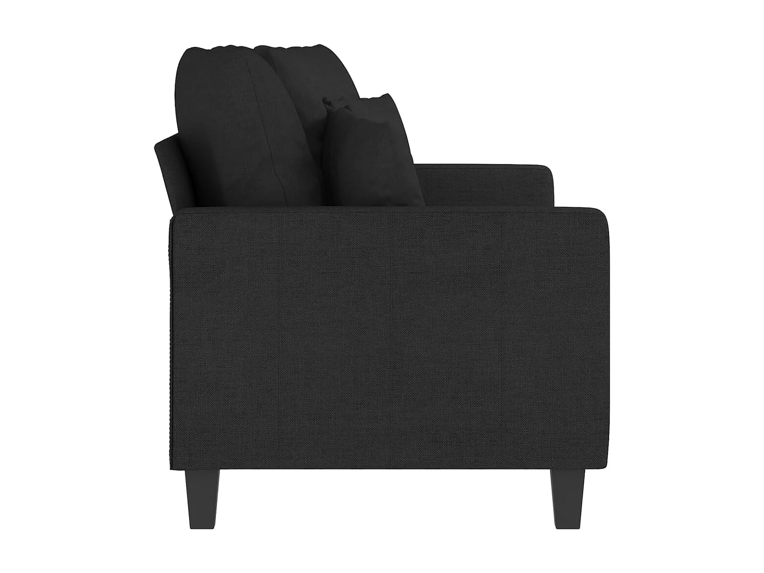 2-zitsbank Zwart 140 cm Stof