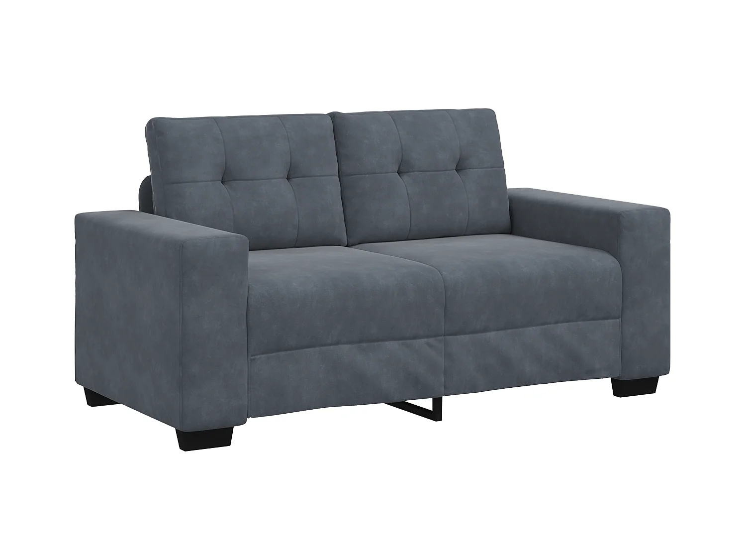 Set di divani 3 pezzi, grigio, 221 x 78 x 80 cm, velluto