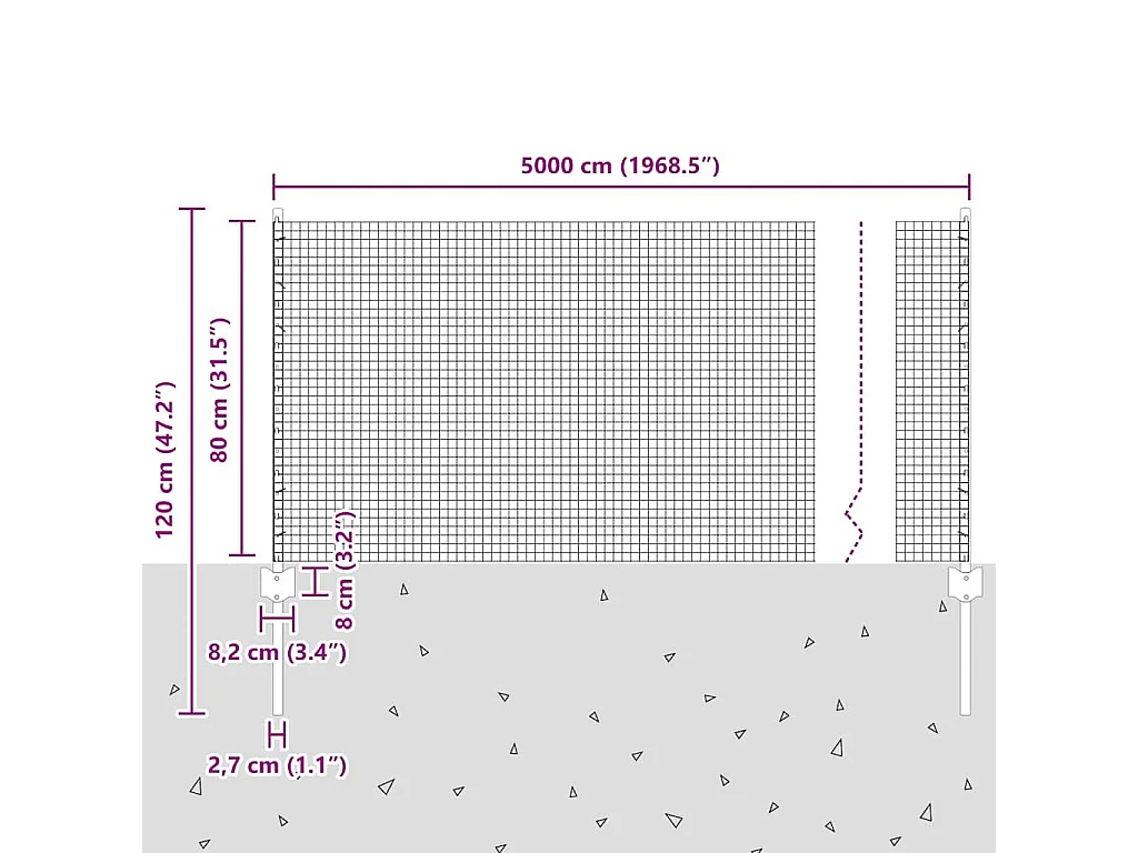 2-delige bankstel met kussens Taupe Stof
