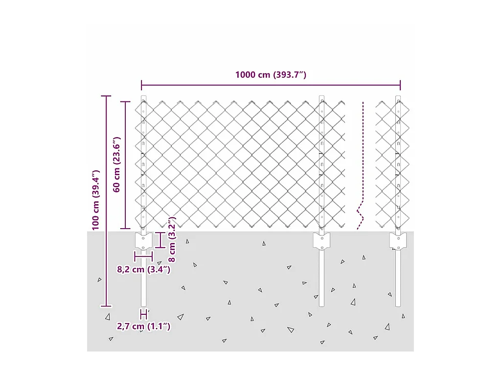 Sillón con reposapiés Negro 60 cm Piel sintética