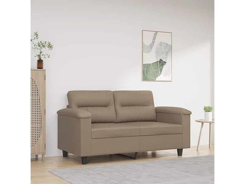 Divano 2 posti Cappuccino 120 cm Similpelle