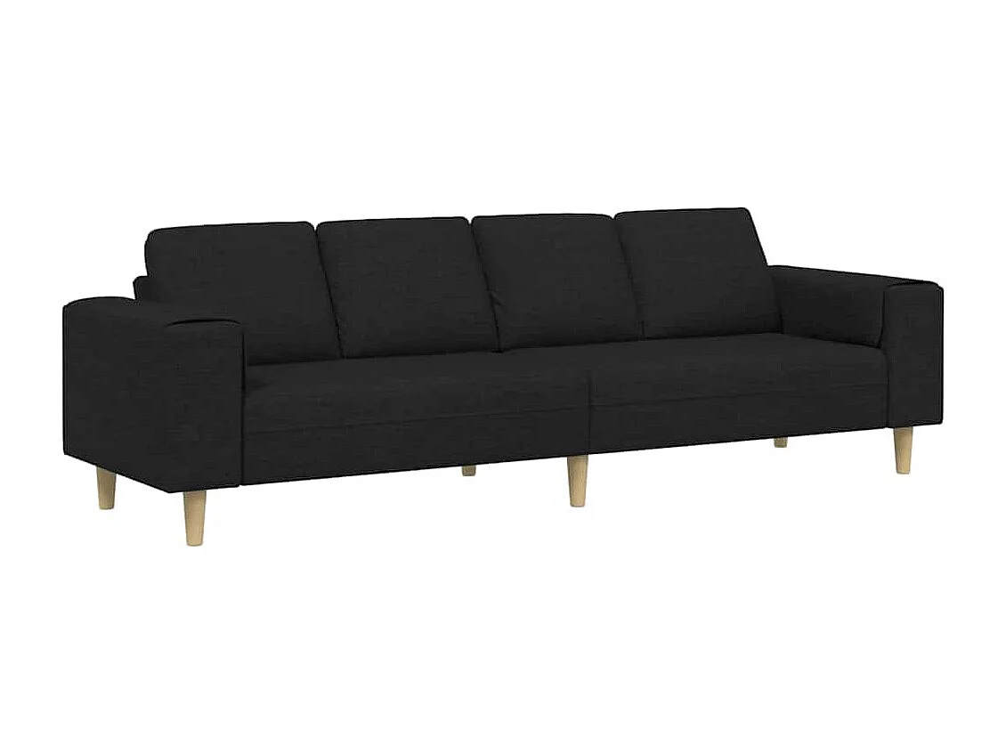 Zwarte stoffen bankstel