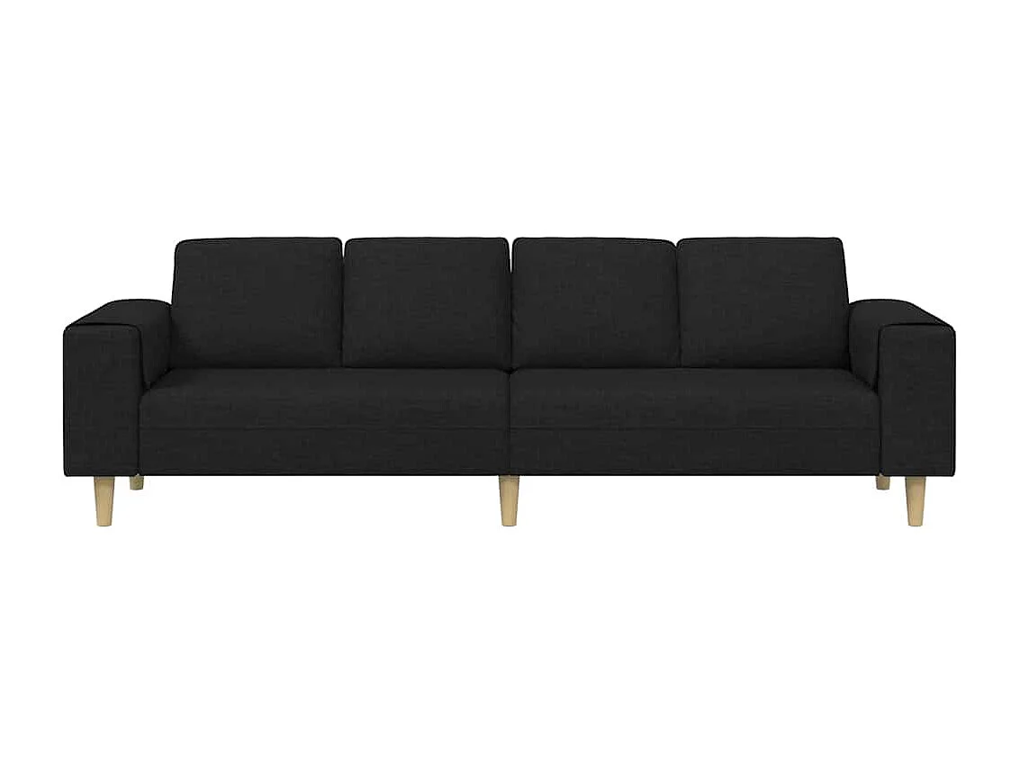 Zwarte stoffen bankstel