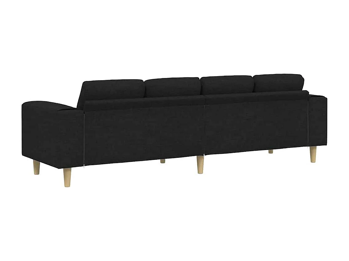 Zwarte stoffen bankstel