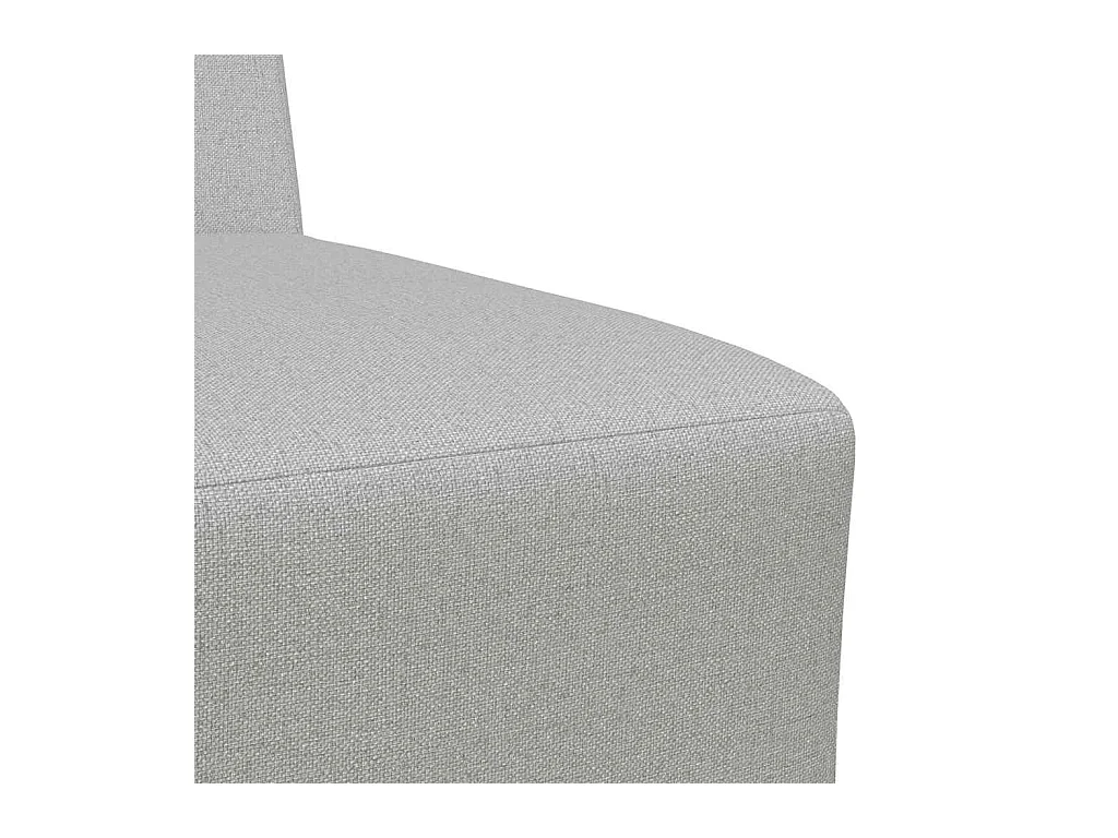 Canapé modulaire sans accoudoirs Gris nuage 55 cm Tissu