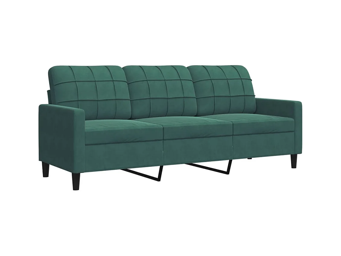 Conjunto de sofá de 2 piezas con cojines y almohadones de terciopelo